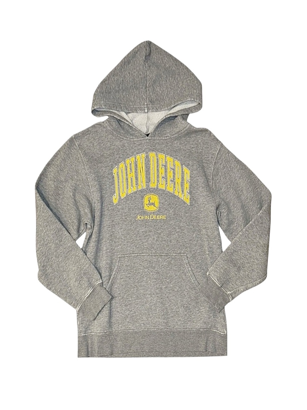 JOHN DEERE Boy's Grey Long Sleeve Hoodie 14/16